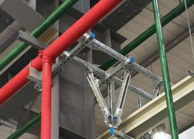 城关该抗震支架的整体式支吊架结构协调性好